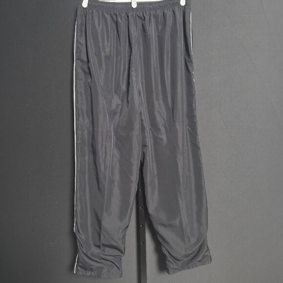 Classic Elements Woman Pants 18W Black Windbreaker Track Lined Velcro Ankle Y2K - Picture 6 of 7